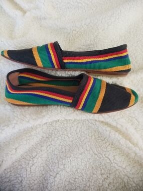 Unisa Made in Spain Multicolored Stripe Flats